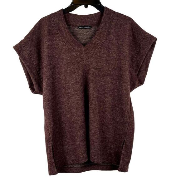 NWT Nally & Millie Short Sleeve V-neck Sweater - Picture 1 of 7